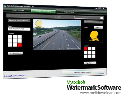 معرفی نرم افزار واترمارک: MyToolsSoft Watermark 2.8.8