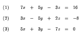 آموزش حل 3 معادله 3 مجهول