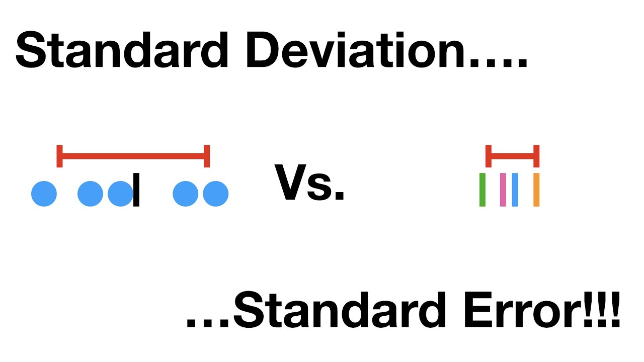 همه چیز درباره standard deviation و standard error